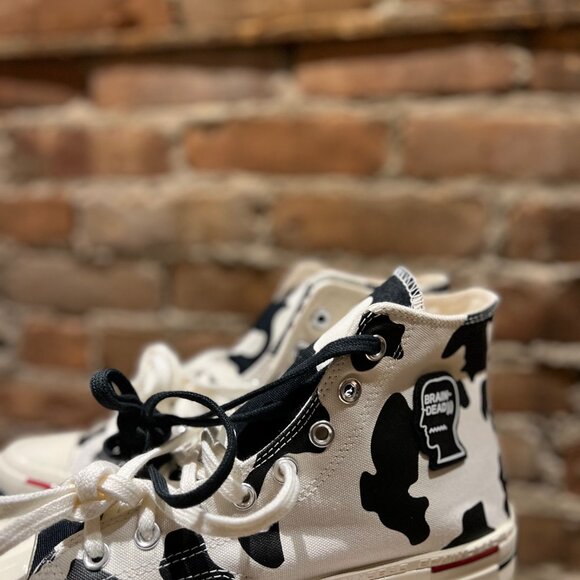 Brain Dead x Converse Chuck 70 “Cow Print” – White/Black/Red – US Men's 8 - Picture 3 of 6